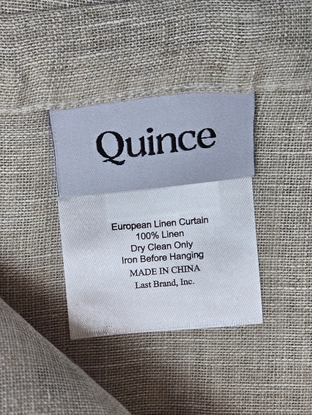 Quince includes 48x108